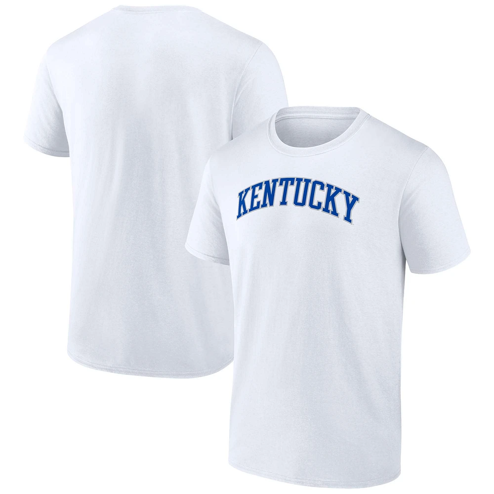 Men's Fanatics White Kentucky Wildcats Team Name T-Shirt