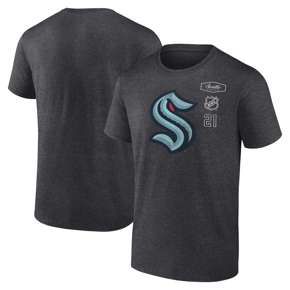 Men's Fanatics Heather Charcoal Seattle Kraken Origin T-Shirt