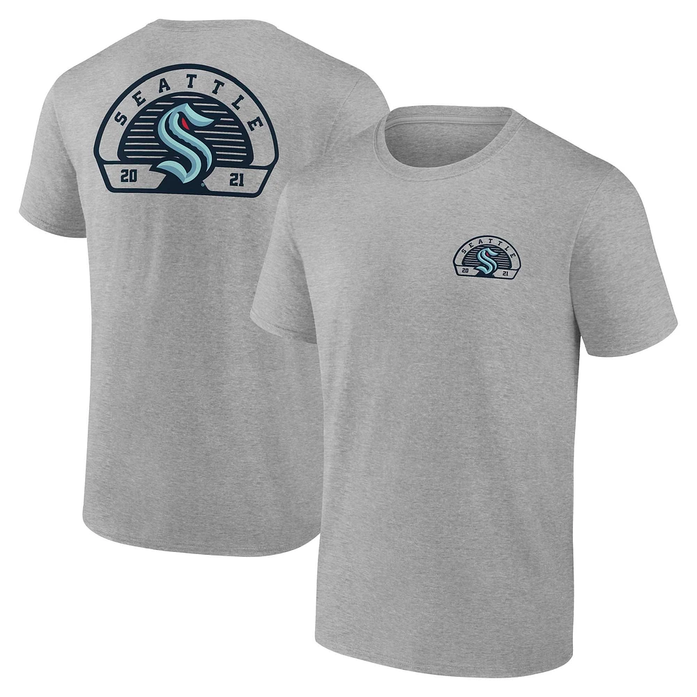 Men's Fanatics Gray Seattle Kraken Valor T-Shirt