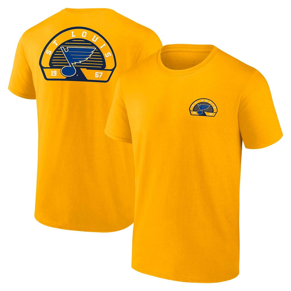 Men's Fanatics Gold St. Louis Blues Valor T-Shirt