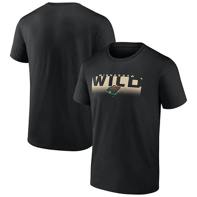 Men's Fanatics Black Minnesota Wild Iconic T-Shirt