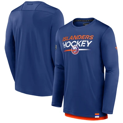 Men's Fanatics Royal New York Islanders Authentic Pro Tech Long Sleeve T-Shirt