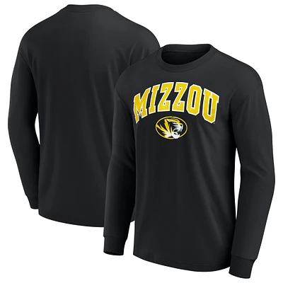 Men's Black Missouri Tigers Basic Arch Long Sleeve T-Shirt