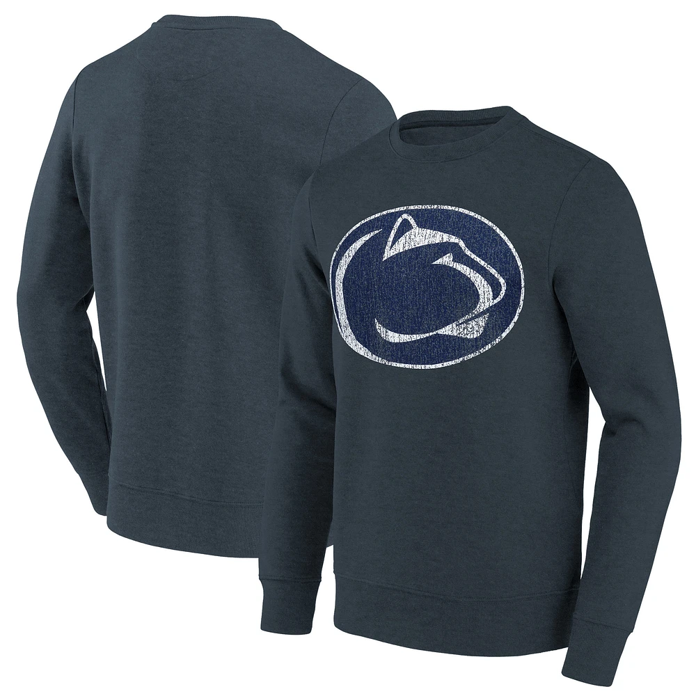 Men's Heather Charcoal Penn State Nittany Lions Basic Arch Mascot Logo T-Shirt