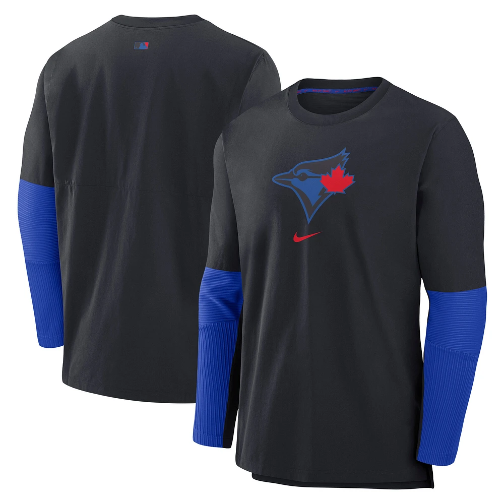 Men's Nike Navy Toronto Blue Jays Authentic Collection City Connect Player Dri-FIT Lightweight Pullover