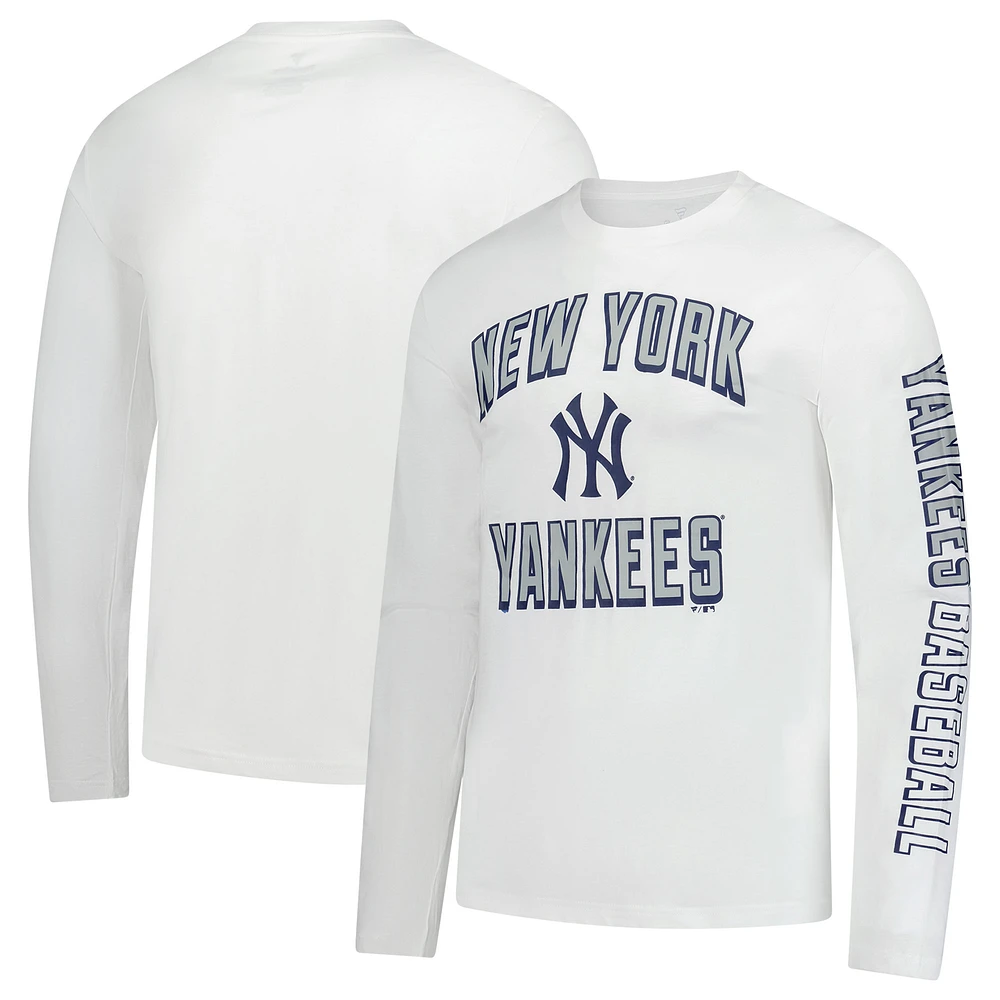 Men's Fanatics White New York Yankees Long Sleeve T-Shirt