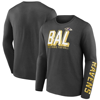 Men's Fanatics Black Baltimore Ravens Long Sleeve T-Shirt