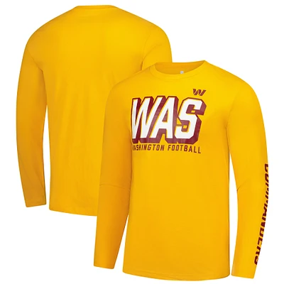 Men's Fanatics Gold Washington Commanders Long Sleeve T-Shirt