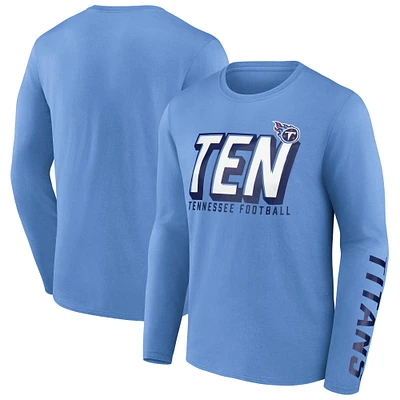 Men's Fanatics Light Blue Tennessee Titans Long Sleeve T-Shirt