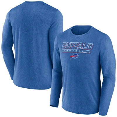 Men's Fanatics Heather Royal Buffalo Bills Fundamentals Long Sleeve T-Shirt