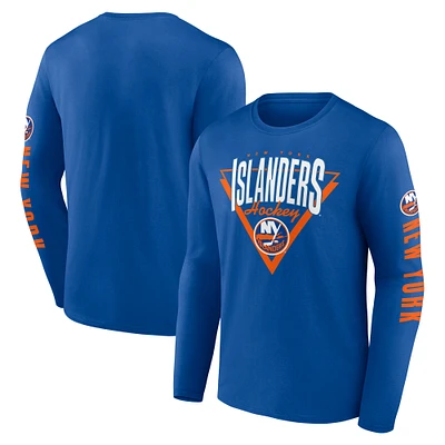 Men's Fanatics Royal New York Islanders Headline Long Sleeve T-Shirt