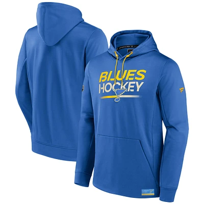 Men's Fanatics Blue St. Louis Blues Authentic Pro Alternate Logo Fleece Pullover Hoodie