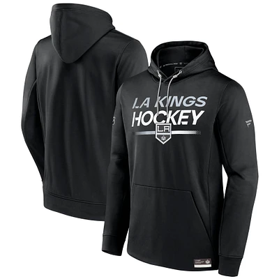 Men's Fanatics Black Los Angeles Kings Authentic Pro Fleece Pullover Hoodie