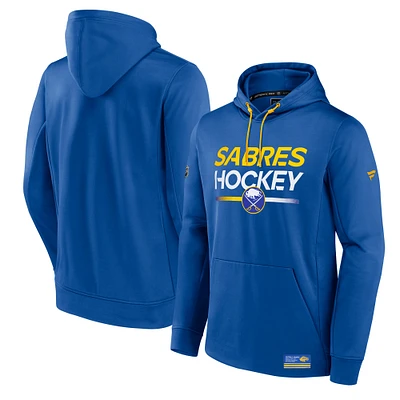 Men's Fanatics Royal Buffalo Sabres Authentic Pro Fleece Pullover Hoodie