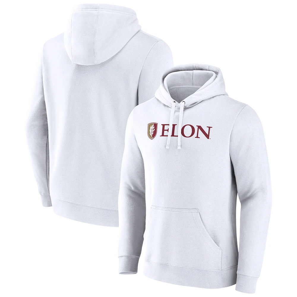Men's Fanatics White Elon Phoenix Primary Logo Pullover Hoodie