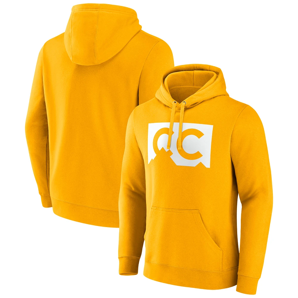 Men's Fanatics Gold Colorado College Tigers Primary Logo Pullover Hoodie