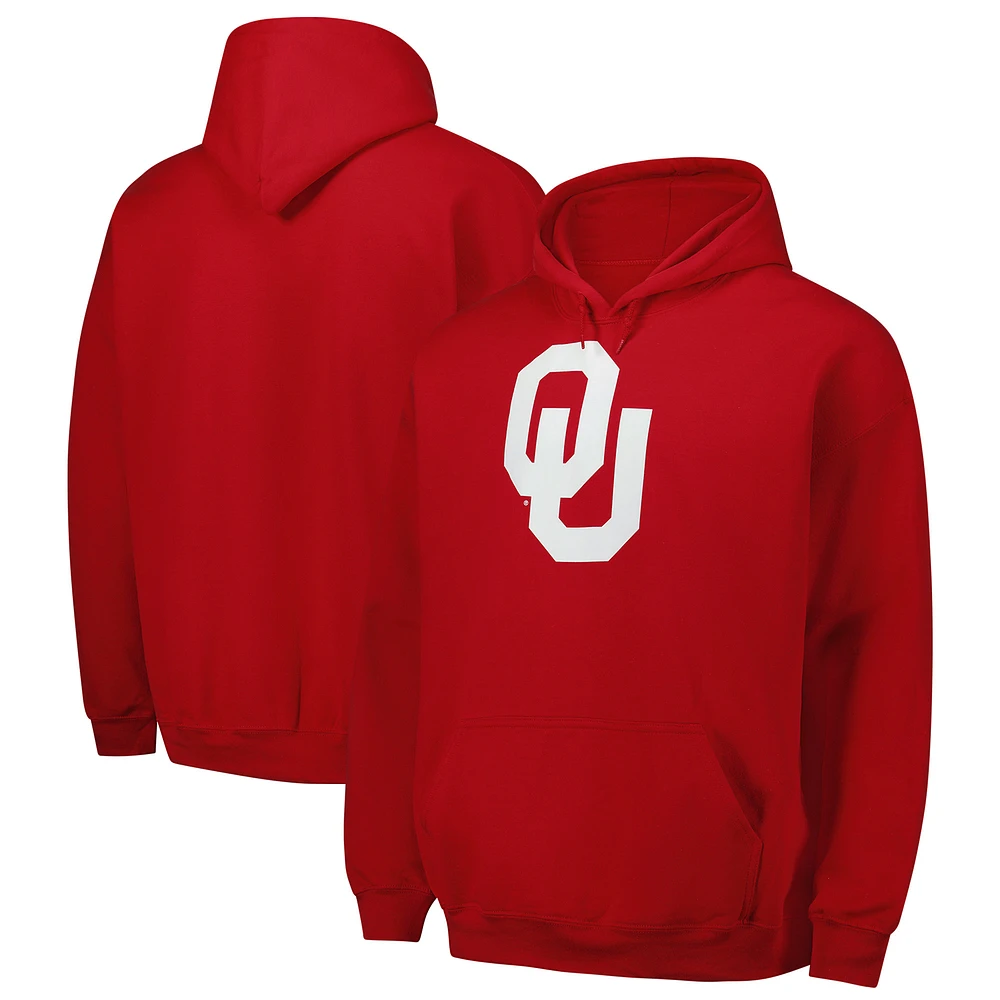 Men's Fanatics Crimson Oklahoma Sooners Premium Fleece Pullover Hoodie