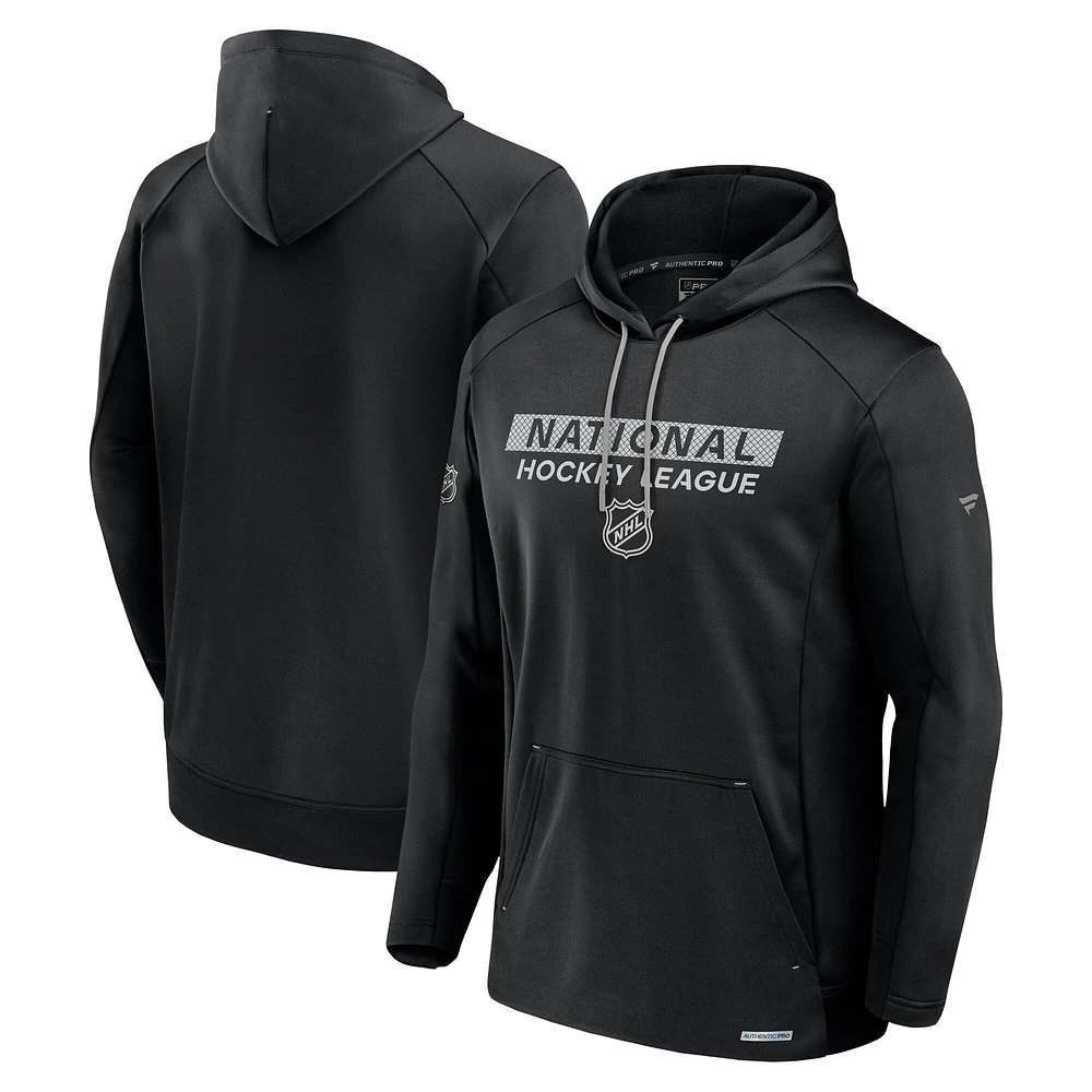 Men's Fanatics Black NHL Pro Rink Fleece Pullover Hoodie