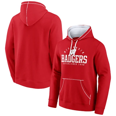 Men's Fanatics Wisconsin Badgers Toppler Fleece Pullover Hoodie