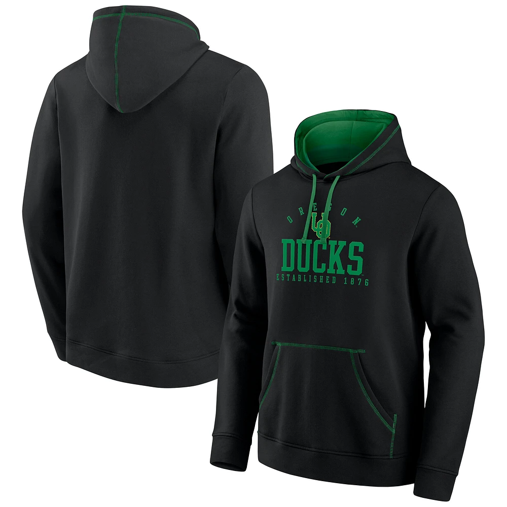 Men's Fanatics Black Oregon Ducks Toppler Fleece Pullover Hoodie