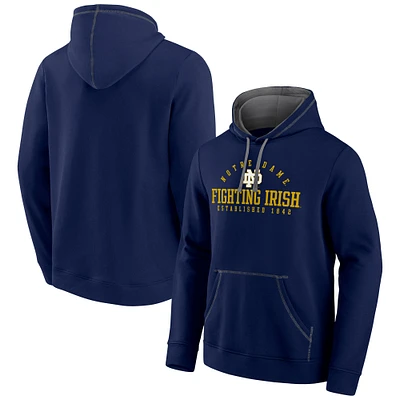 Men's Fanatics Navy Notre Dame Fighting Irish Toppler Fleece Pullover Hoodie