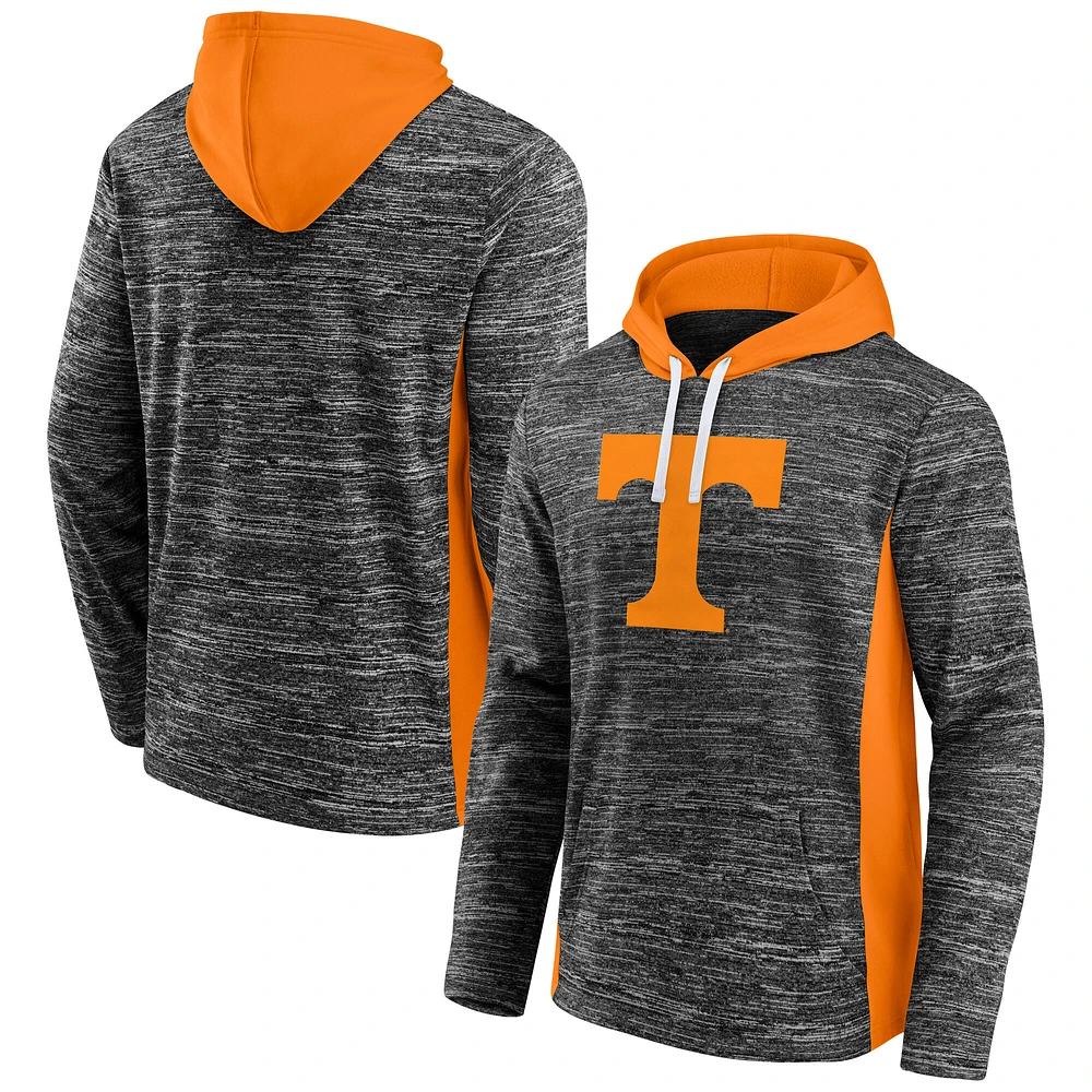 Men's Fanatics Heather Charcoal Tennessee Volunteers Chiller Instant Replay Fleece Pullover Hoodie