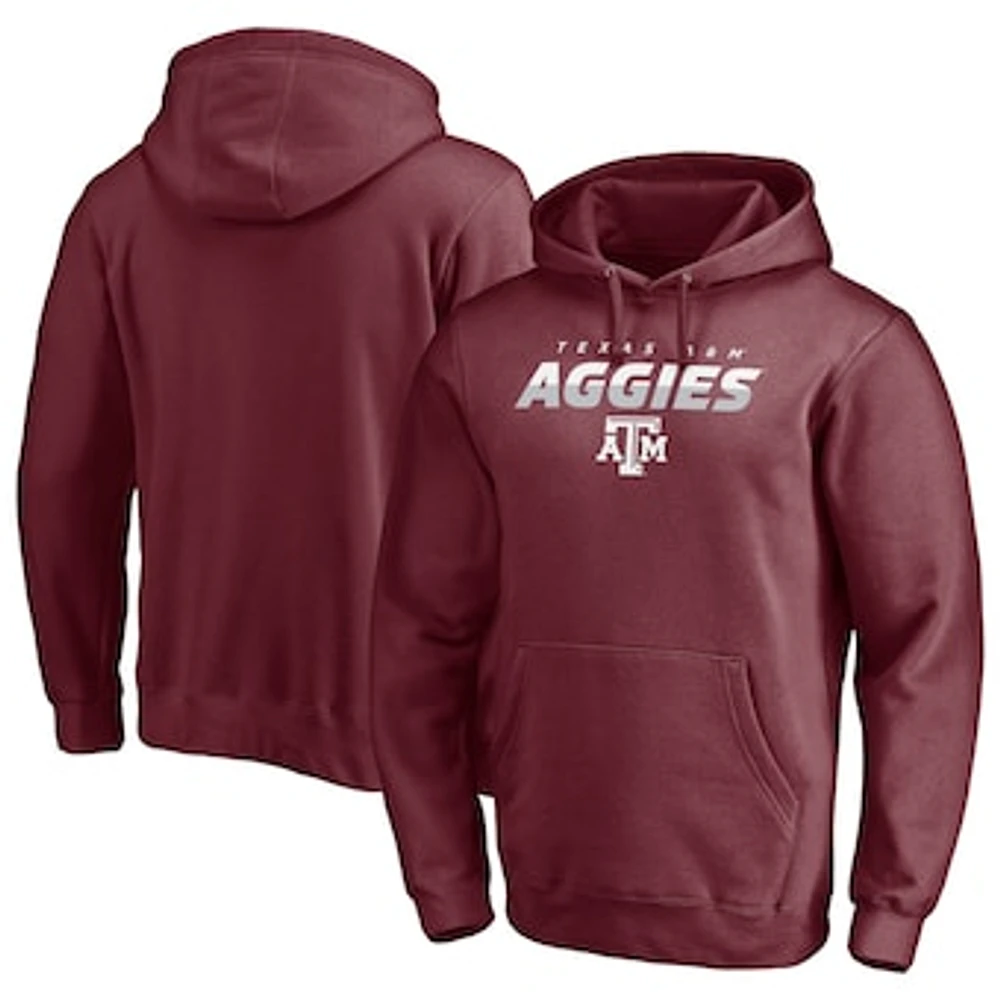 Men's Fanatics Maroon Texas A&M Aggies Block Party Elevate Play Fleece Pullover Hoodie