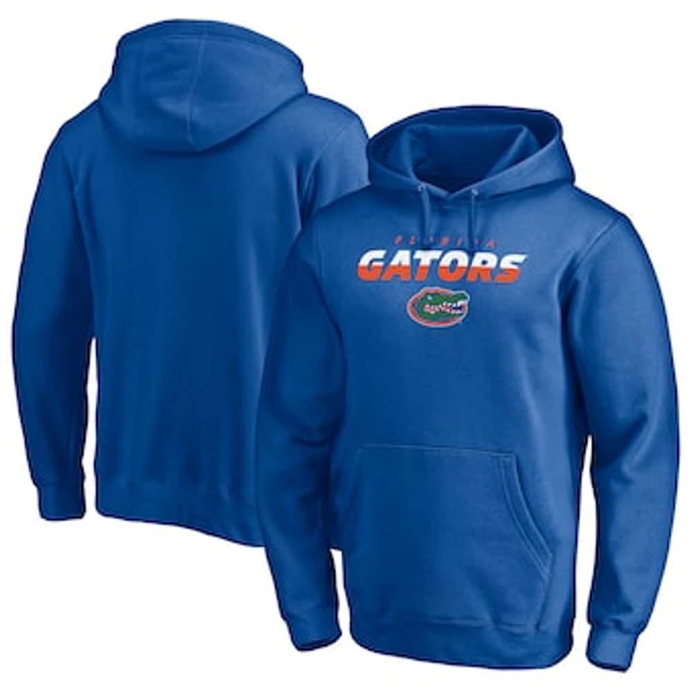 Men's Fanatics Royal Florida Gators Block Party Elevate Play Fleece Pullover Hoodie