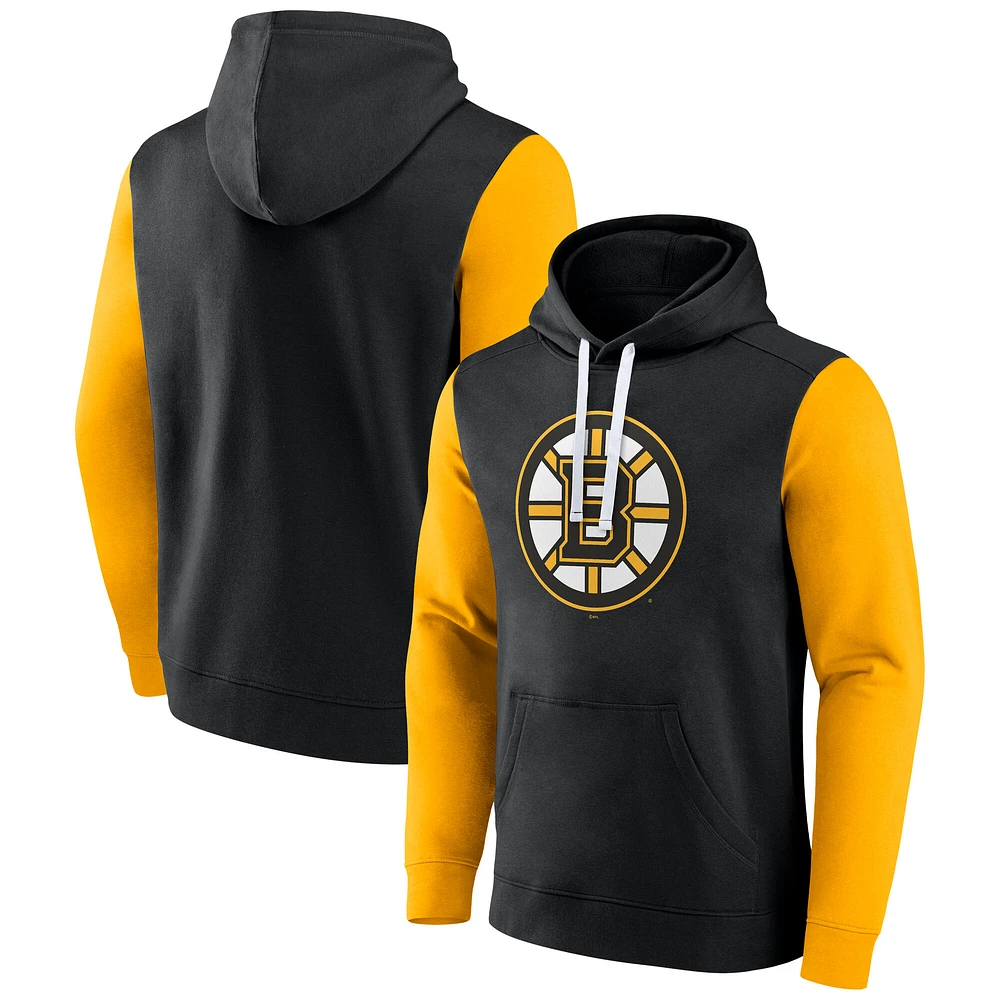 Men's Fanatics Black Boston Bruins Team Pullover Hoodie