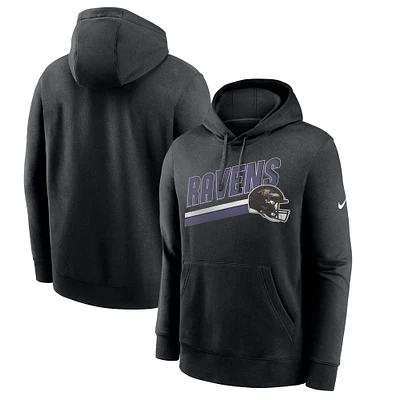 Men's Nike Black Baltimore Ravens Club Fleece Pullover Hoodie