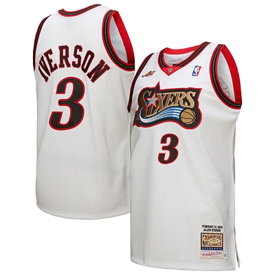 Men's Mitchell & Ness Allen Iverson White Philadelphia 76ers 2000 NBA All-Star Game Authentic Jersey