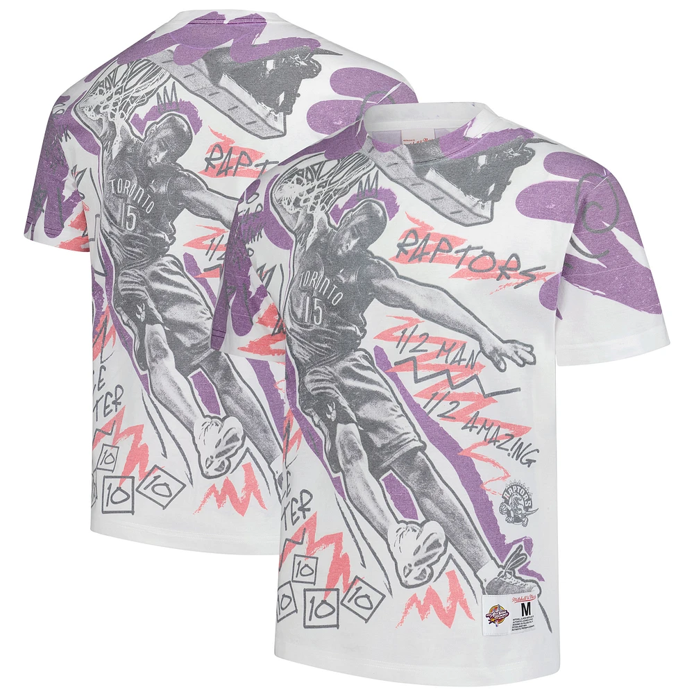 Men's Mitchell & Ness Vince Carter White 2000 NBA All-Star Game Showstopper T-Shirt