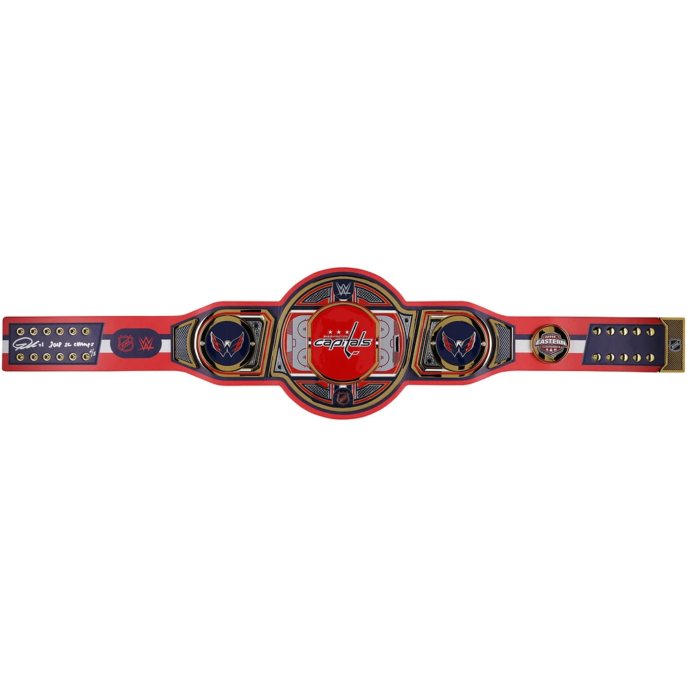 Tom Wilson Washington Capitals Autographed WWE Legacy Title Belt with "2018 SC Champs" Inscription - Limited Edition of 5
