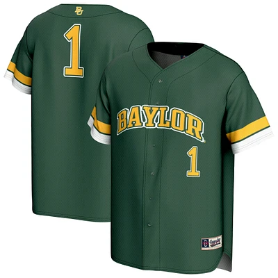 Youth GameDay Greats #1 Green Baylor Bears Lightweight Collegiate Baseball Fashion Jersey