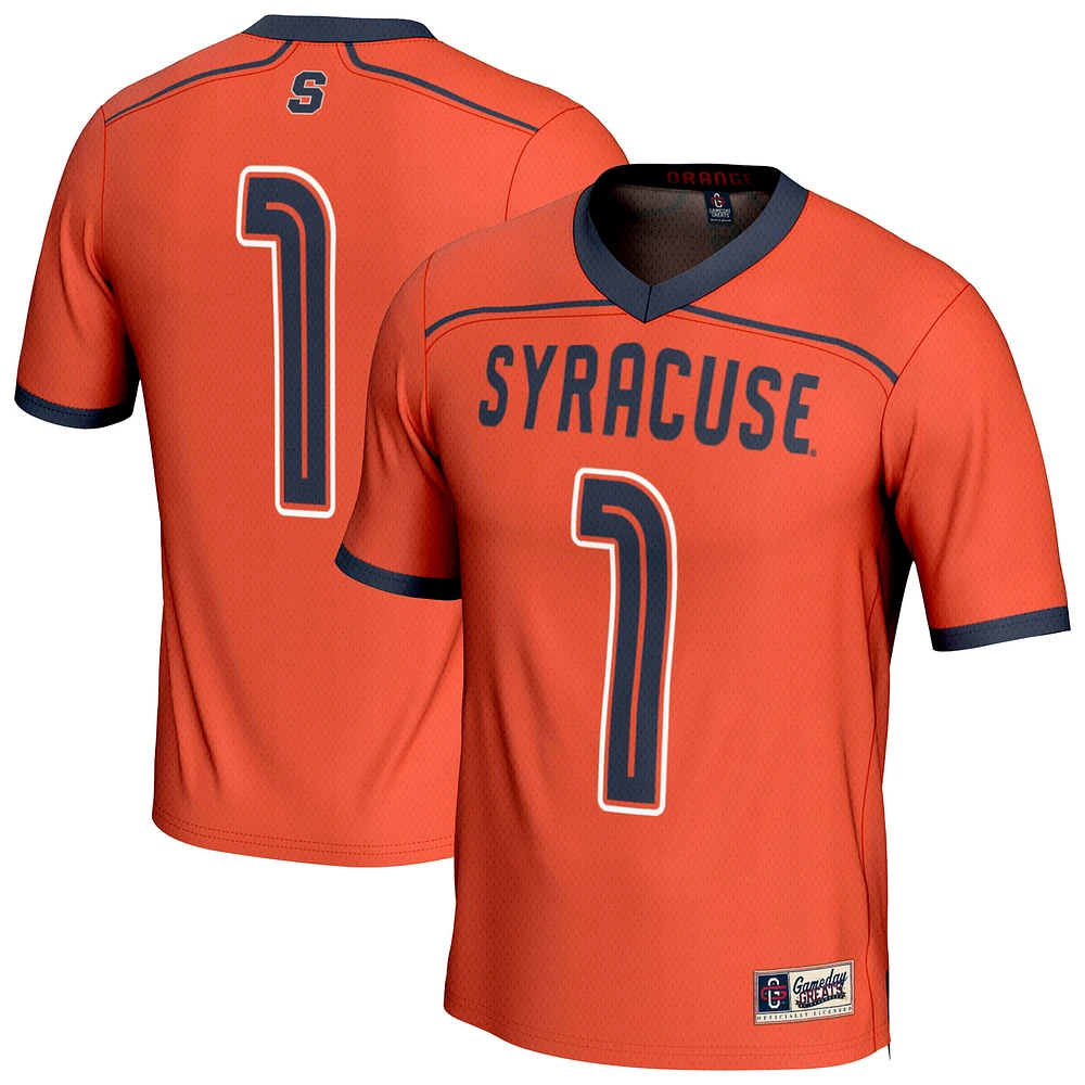 Youth GameDay Greats #1 Orange Syracuse Lightweight Lacrosse Fashion Jersey