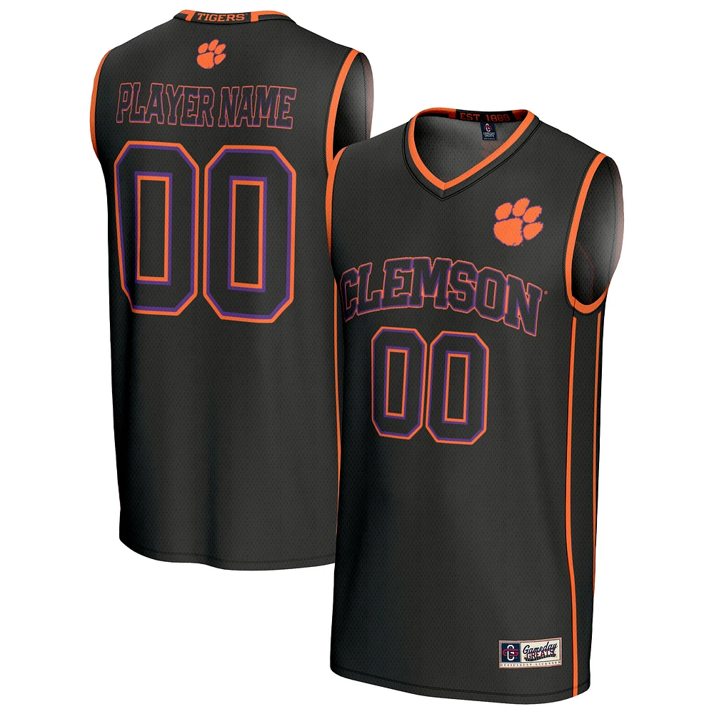Unisex GameDay Greats Black Clemson Tigers Lightweight Collegiate Women's Basketball NIL Pick-A-Player Fashion Jersey
