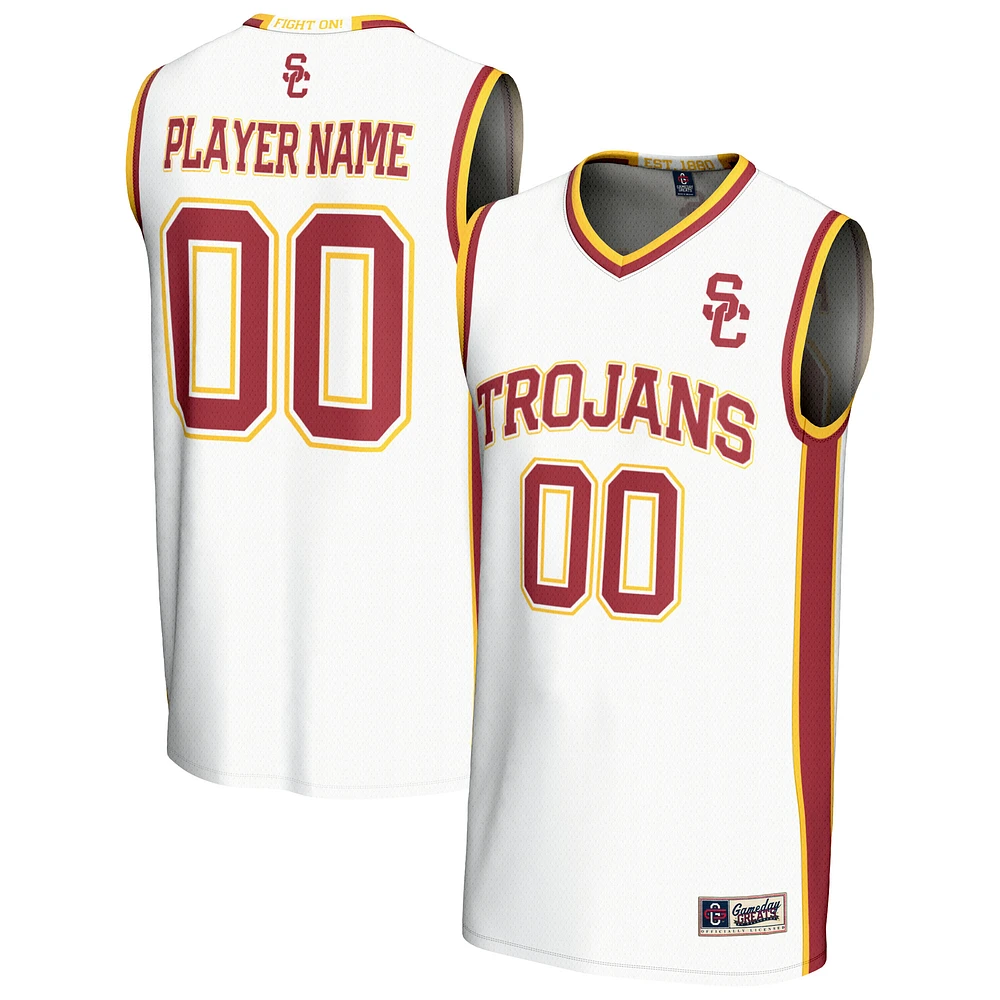 Youth GameDay Greats White USC Trojans Lightweight Collegiate Women's Basketball NIL Pick-A-Player Fashion Jersey