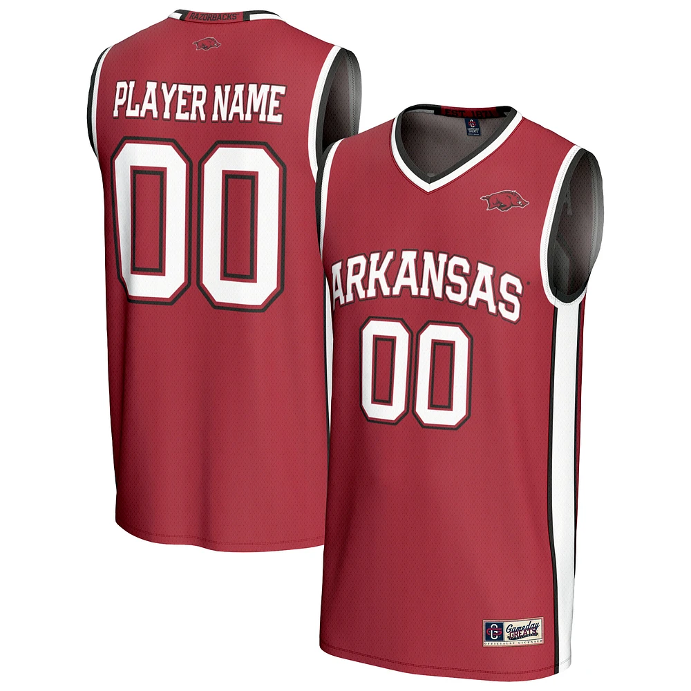 Youth GameDay Greats Cardinal Arkansas Razorbacks Lightweight Collegiate Women's Basketball NIL Pick-a-Player Fashion Jersey