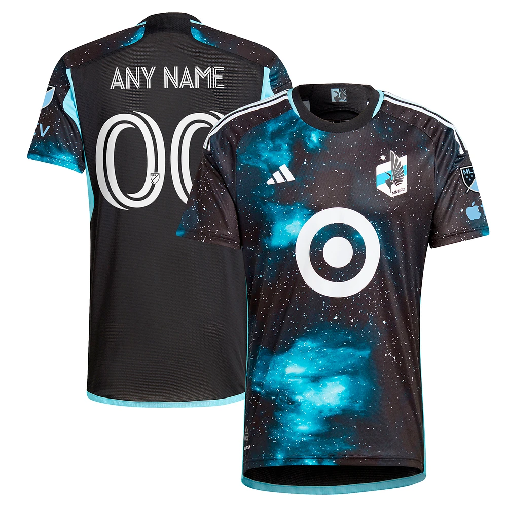 Men's adidas Black Minnesota United FC 2024 Starry Night Authentic Custom Jersey