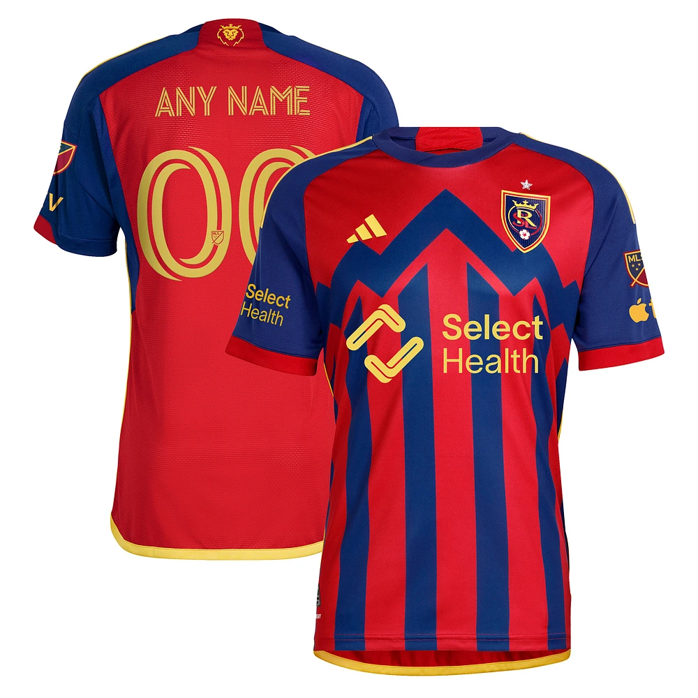 Men's adidas Red Real Salt Lake 2024 Peak Utah Authentic Custom Jersey