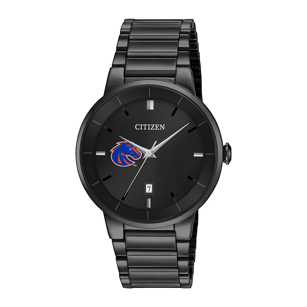 Men's Citizen Watch Black Boise State Broncos Stainless Steel Watch
