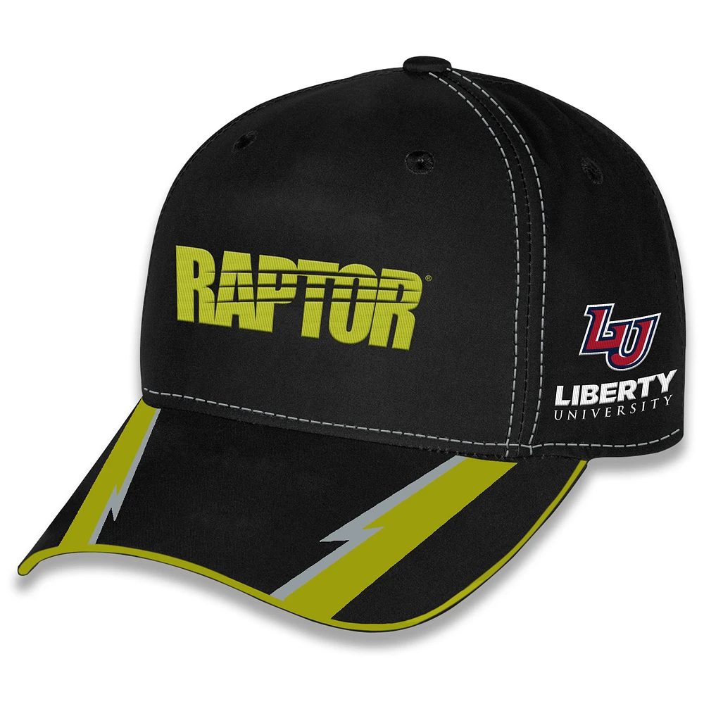 Unisex Checkered Flag Sports Black William Byron Raptor Uniform Adjustable Hat