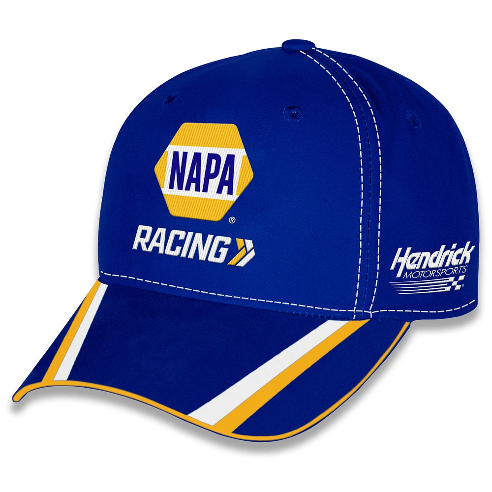Unisex Checkered Flag Sports Blue Chase Elliott NAPA Uniform Adjustable Hat