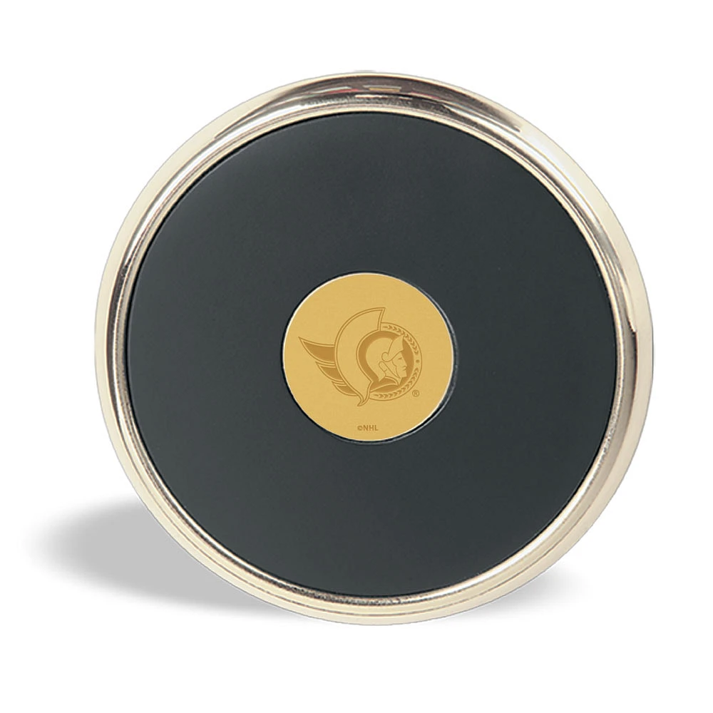 Gold Ottawa Senators Round Coaster