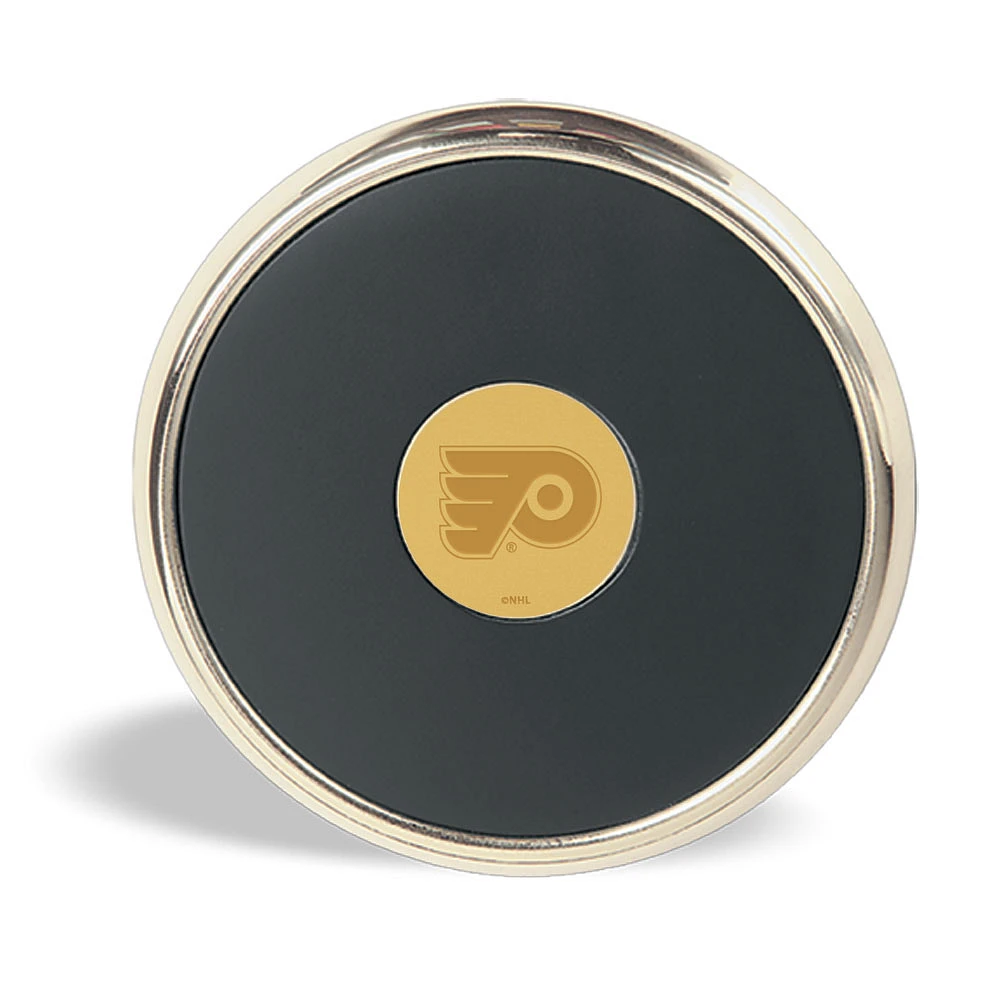 Gold Philadelphia Flyers Round Coaster