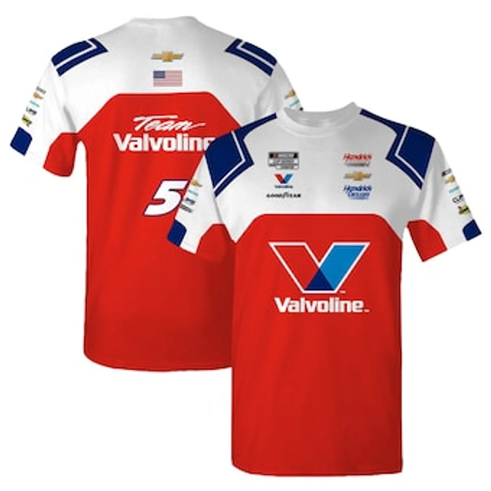 Men's Hendrick Motorsports Team Collection Red Kyle Larson Valvoline Uniform T-Shirt