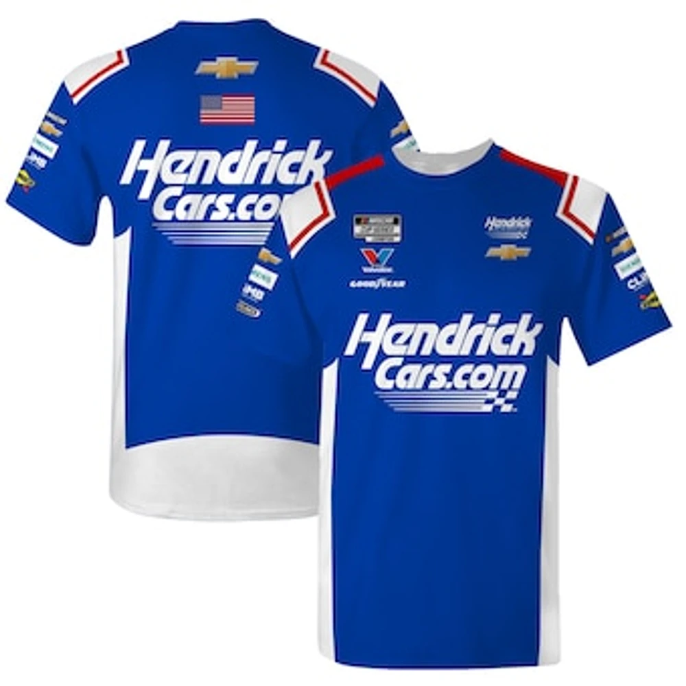Men's Hendrick Motorsports Team Collection Blue Kyle Larson Hendrickcars.com Uniform T-Shirt