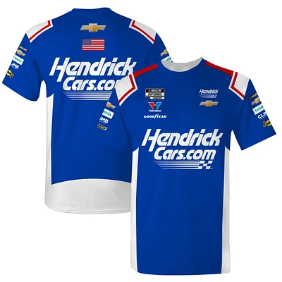 Men's Hendrick Motorsports Team Collection Blue Kyle Larson Hendrickcars.com Uniform T-Shirt