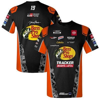 Youth Joe Gibbs Racing Team Collection Black Chase Briscoe Bass Pro Shops Uniform T-Shirt
