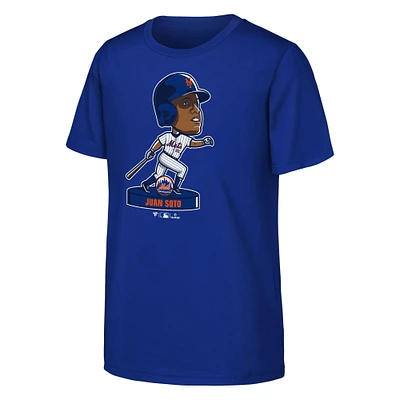 Youth Fanatics Juan Soto Royal New York Mets Bobble Head Player T-Shirt